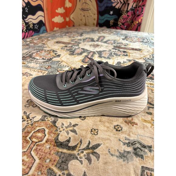 Sketchers Max Cushion Elite 2.0 Charcoal/Lavender Comfort Sneakers W Size US 10 - Picture 4 of 16